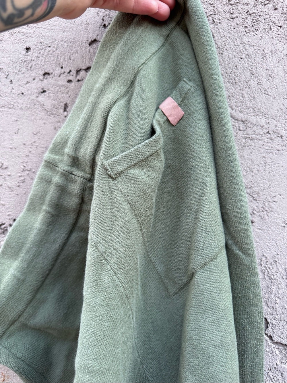 lunya Organic Cotton Silk Blend Knit Lounge jogger pant in Sage Green large - Picture 8 of 8